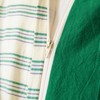 SUSYBAO Green Striped Duvet Cover Queen 100% Washed Cotton 3
