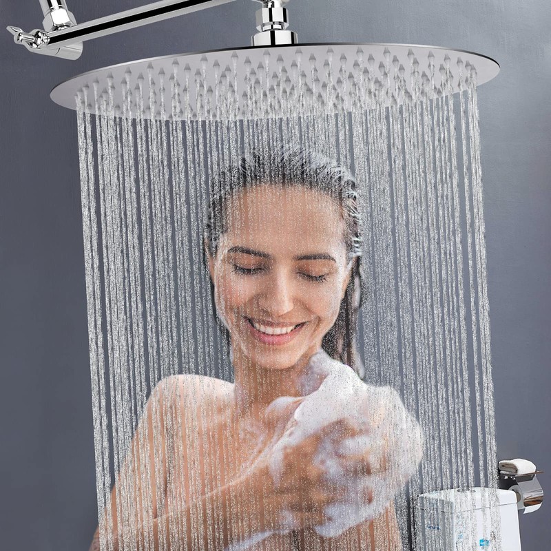 NearMoon Rain Shower Head, Ultra-Thin Design-Pressure Boosting, Awesome Some Experience,