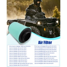ANODZU 707800371 Air Filter 2 Pack for Can-Am ATV Outlander 500 650 800R 850 1000 1000R & Renegade 500 570 800R 850 1000 1000R (2012-2018) Max L 450 570 4X4 6X6 DPS EFI