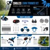 21V Cordless Weed Trimmer & Edger with 2 Batteries –
