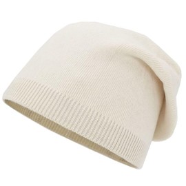 Autumn Winter Womens Hat Soft Thin Grunge Knitted Hats Outdoor Warm Cold Proof Fashion Slouchy Bonnet Cap (Beige)