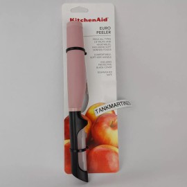 KitchenAid Pink Euro Peeler Potato Veggie Vegetable Fruit KET112OHDRA Soft Grip