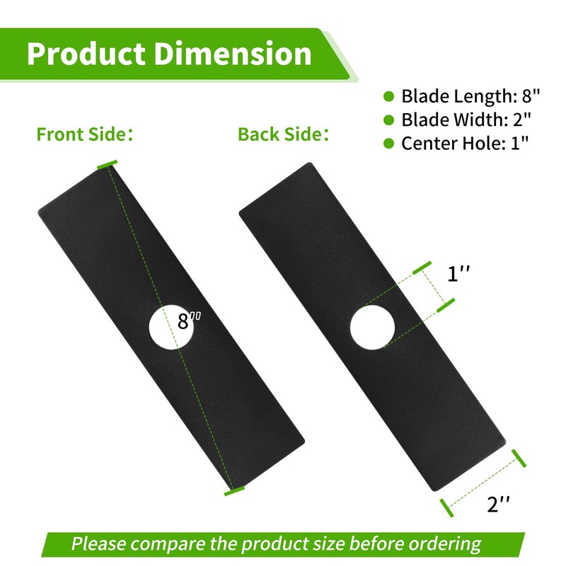 Keycci AEB0800 Multi-Head System Edger Blade Replacement, Compatible with EGO