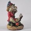 Pixie Pärchen Lesen, Skulptur, magisches Geheimnis, hochwertige Gartendekoration, Figuren Elfe
