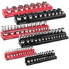 Magnetic Socket Organizer Set, 6PCS Magnetic Socket Holder, 1/4", 3/8",