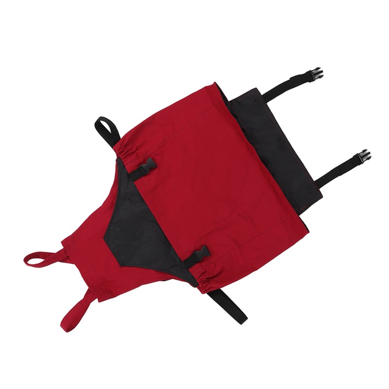 Gardening Apron Dark Red 210D PVC Waterproof Fabric Regulable Straps