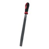 Half Round Metal File, 20cm Smooth Cut, Black and Red