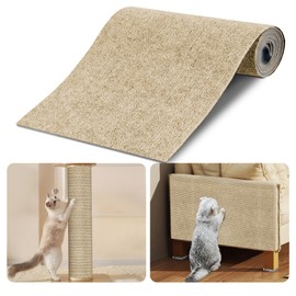 Cat Scratch Protector 2Pack,39.3"x15.7" Cat Scratch Mat Self-Adhesive Carpet Mat Trimmable,Cat Wall Shelves DIY Cat Pad Furniture Protecting Sofa and Door