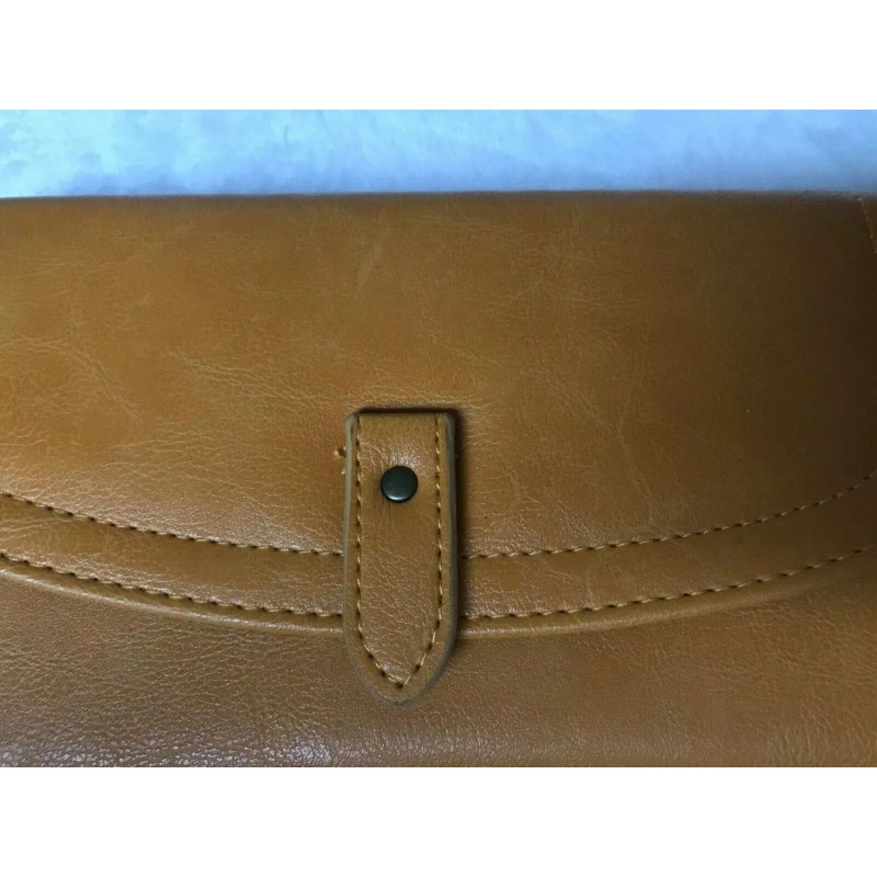 Time & Tru Women's Yellow Isabella Wristlet Smartphone Wallet 7.75"