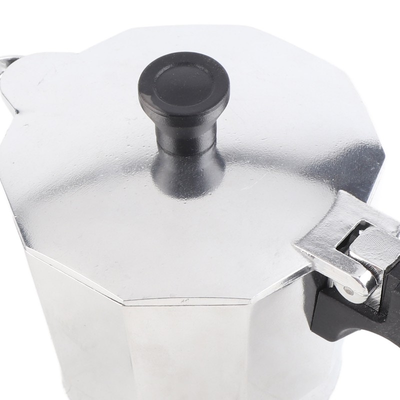 Stovetop Coffee Maker Coffee Boiler Pot Aluminum Octagonal Shape for