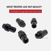 Cragar Standard Mag Lug Nut 12x1.25 Black with Chrome Offset