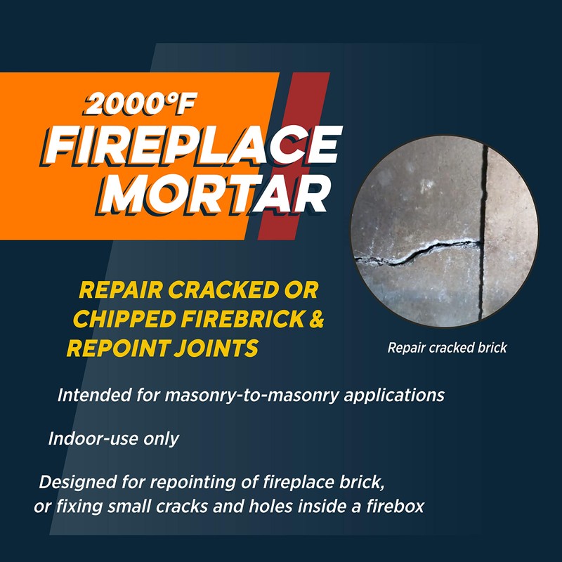Rutland Fireplace Mortar Cartridge, 10.3 Fl Oz, Black - 63