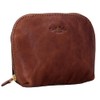 Gusti Leder Kosmetiktasche Leo - Utensilientasche Kulturbeutel Waschtasche Schminktasche Kulturtasche