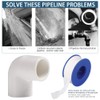 YOFASEN PVC 90° Angle Pipe Connector – Pack of 6