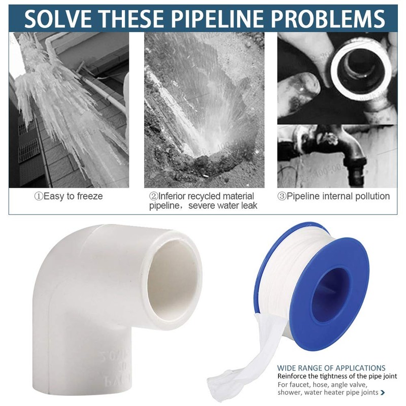 YOFASEN PVC 90° Angle Pipe Connector – Pack of 6