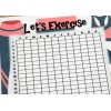 Handmade Exercise Walk Fitness Gym Tracker Dashboard Insert 4 use