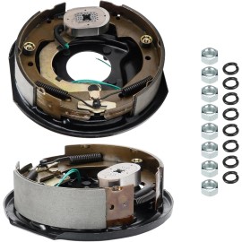 JDMSPEED 2Pcs 10" x 2-1/4" Electric Trailer Brake Assemblies for 3,500lbs, Left and Right
