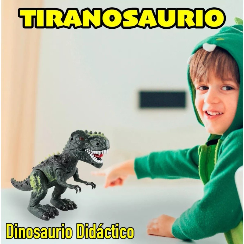 J.H COMPANY Tiranosaurio Dinosaurio Juguete Luces Sonido Y Movimientos