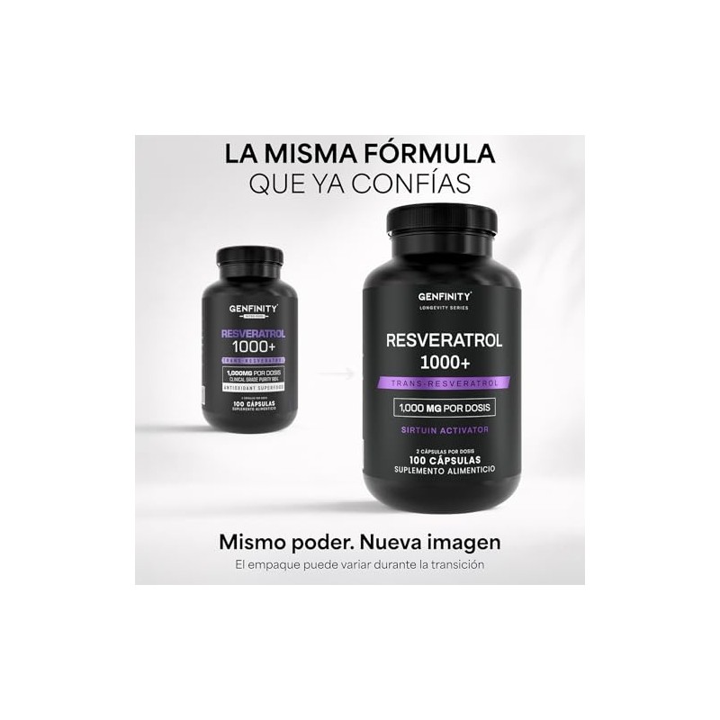 Resveratrol 000 Por Dosis 100 Cápsulas