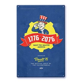 Fallout 76 Tricentennial Poster Metal Lithograph