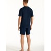 Uncover by Schiesser Men's Short Pyjamas, midnight blue
