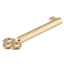 UNIQANTIQ HARDWARE SUPPLY Brass Plated Hollow Barrel Skeleton Key for Cabinet Doors, Dresser Drawers, Grandfather Clocks - Antique, Vintage, Old Furniture | SK6-DB