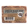 By Natures 100% Natural African Black Soap With Black Castor