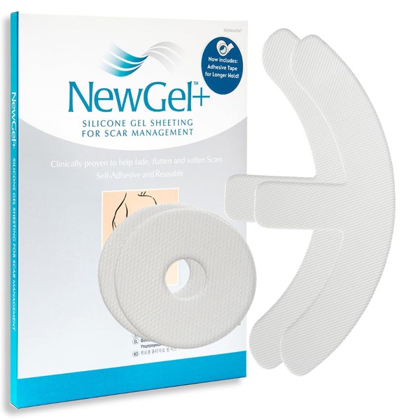 NewGel Advanced Silicone Professional Scar Sheets by MyNewGel, Sheeting Set,