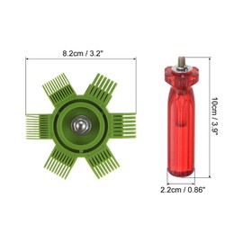 PATIKIL 3.2" Air Conditioner Fin Comb, AC Coil Cleaner Fin Straightener Brush Condenser Coil Radiator Repair Tool for AC Unit Refrigerator Evaporator