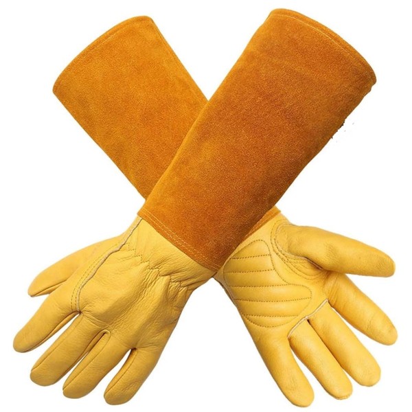 Leather Gardening Gloves for Men and Women - Thorn Proof