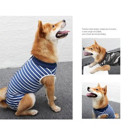 Dog Surgery Recovery Suit, Medical Pet Shirt, After Surgery Dog Cat Recovery Onesie (XX-Large, Stripe)