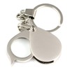 FKWKUW Magnifying Glass Keyring Mini Portable Foldable 10x Handheld Magnifier