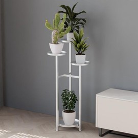 GarveeHome Plant Shelving Flower Pot Holder, Multi-Layer Plant Stands with Anti-Slip Feet, Corner Tiered Flower Plants Shelf Stand, Holder Plants Corner Display Rack for Living Room Bedroom