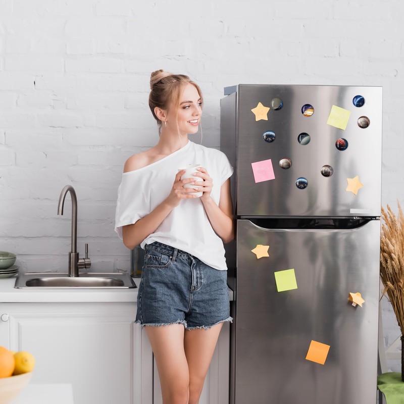 BIROYAL Pack of 30 Fridge Magnets, Magnets for Magnetic Board,