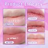 XdealCozyxc 2 PCS Pink Lip Serum, Lip Plumper Nourishing Moisturizes