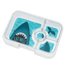 yumbox Tapas 4 Compartment Bento Box (Jurassic Green (Shark Tray))