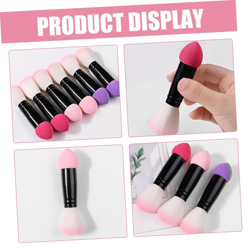 Ipetboom 3pcs Double Ended Makeup Brush Bronzing Brush Foundation Contour