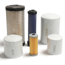 WDPART Filter Kit 6Pcs for LS Tractor MT125 Replace OE#11930535150 40358122 40049450 40195621 40220109 include Oil & Fuel & Air & Hydraulic Oil & Hydrostatic Filter