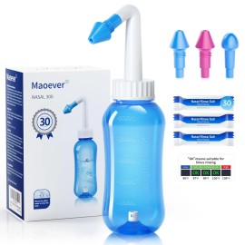 Maoever Neti Pot Sinus Rinse Bottle Nose Wash Cleaner Pressure Rinse Nasal Irrigation...