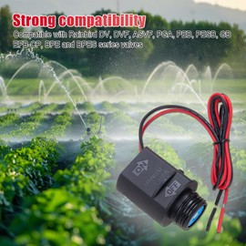 WSDMAVIS 1Pcs Smart Sprinkler Valve Solenoid Low-Energy Replacement Sprinkler Controller Solenoid Fit for DV ASVF PGA PEB PESB EFB-CP BPE BPES Valves Energy-Efficient DC Irrigation Solenoid