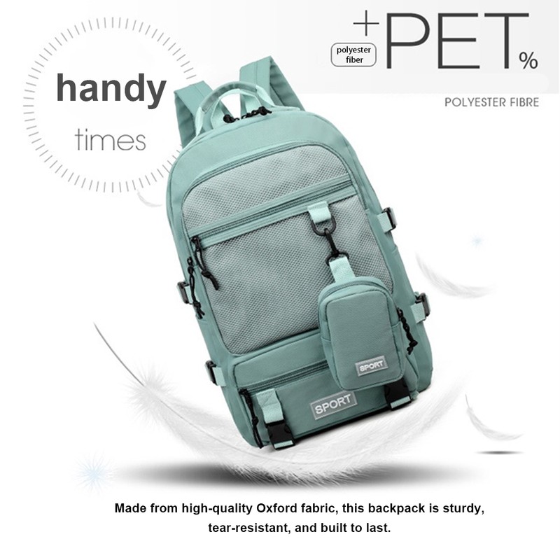 Portable Backpack Camping Travel Bag Large-Capacity Daypack with a Coin