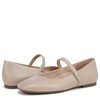 Vionic Women's Alameda Mary Jane Flat, Oatmeal Leather, 8
