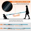 IronSeals 5.2-6 Ft Retractable Reflective Dog Leash Strong Bungee Shock