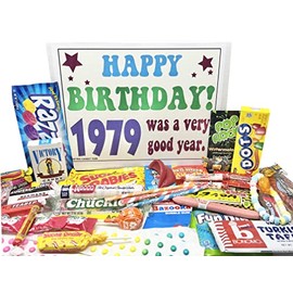 RETRO CANDY YUM ~ 1979 47th Birthday Gift Assortment from Childhood for 47 Year Old Man or Woman Born 1979