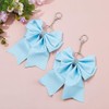DICOSMETIC 2Pcs Large Bow Keychain Cheer Bow Key Chain Rhinestones