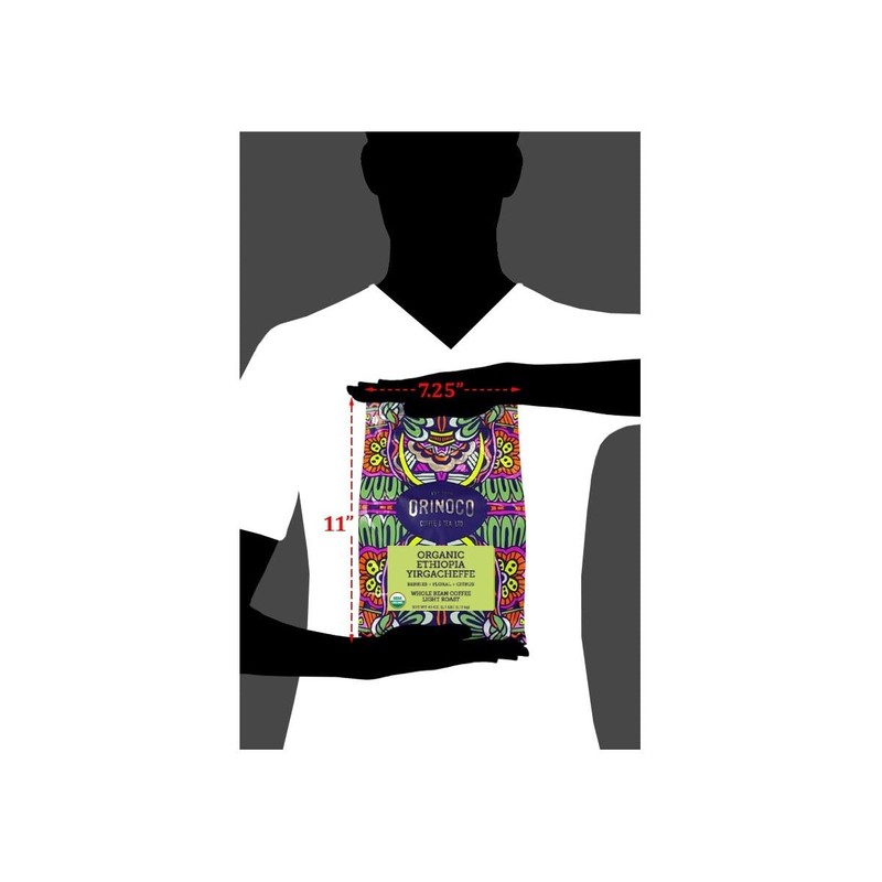 Orinoco Organic Ethiopian Yirgacheffe 2.5lb bag, Light Roast, Whole Bean