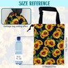 Car Trash Bag Abstract Yellow Sunflowers Hanging Drawstring Car Organizer