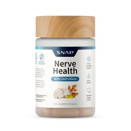 Suplemento de apoyo para la salud nerviosa con melena de león, claridad mental, memoria y enfoque mejorados, fórmula de apoyo nervioso saludable,...  