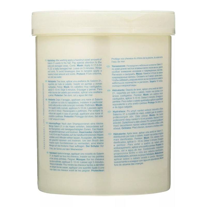 Salerm Cosmetics 2 Tarros Salerm 21 Tratamiento Cabello Maltratado 1lt