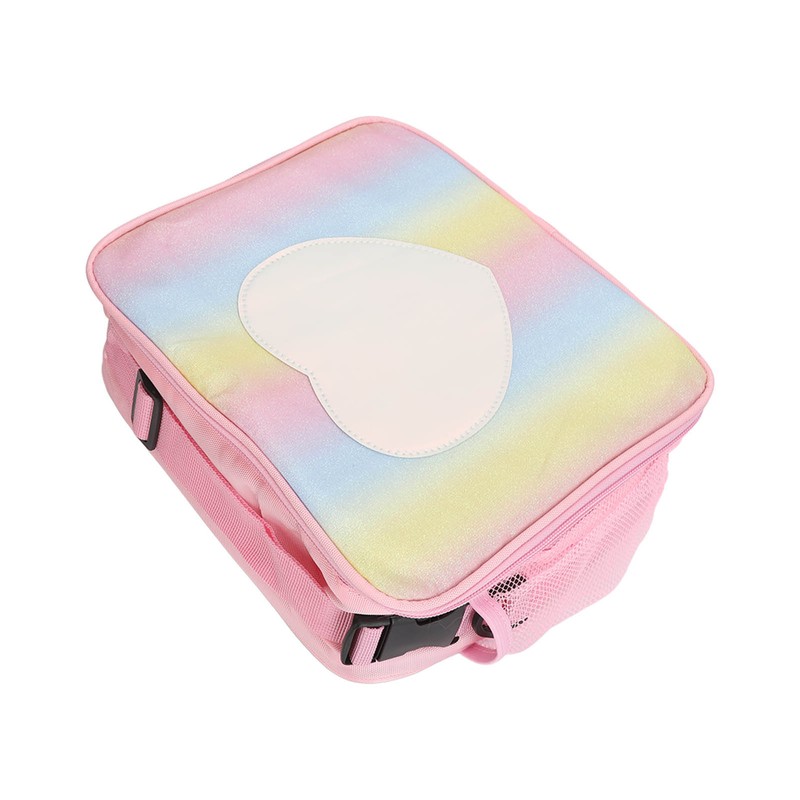 Lunch Bag Small Lunch Box Gradient Pink Reusable Leakage Proof